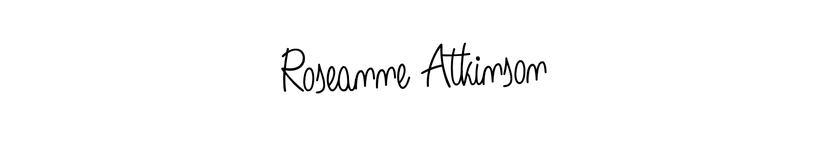 Also we have Roseanne Atkinson name is the best signature style. Create professional handwritten signature collection using Angelique-Rose-font-FFP autograph style. Roseanne Atkinson signature style 5 images and pictures png