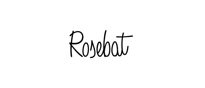 Rosebat stylish signature style. Best Handwritten Sign (Angelique-Rose-font-FFP) for my name. Handwritten Signature Collection Ideas for my name Rosebat. Rosebat signature style 5 images and pictures png
