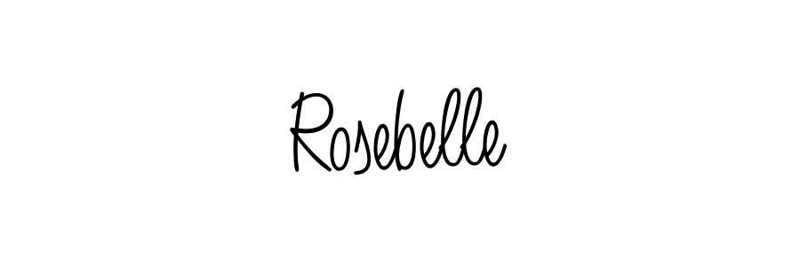 Also You can easily find your signature by using the search form. We will create Rosebelle name handwritten signature images for you free of cost using Angelique-Rose-font-FFP sign style. Rosebelle signature style 5 images and pictures png