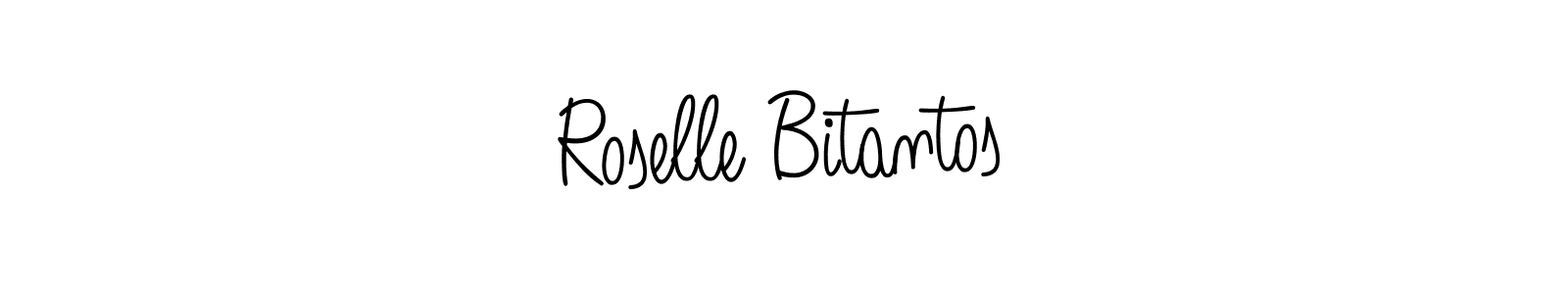 It looks lik you need a new signature style for name Roselle Bitantos. Design unique handwritten (Angelique-Rose-font-FFP) signature with our free signature maker in just a few clicks. Roselle Bitantos signature style 5 images and pictures png