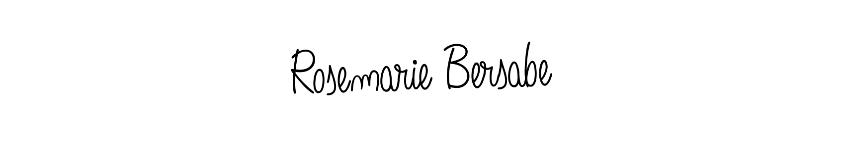 Make a beautiful signature design for name Rosemarie Bersabe. With this signature (Angelique-Rose-font-FFP) style, you can create a handwritten signature for free. Rosemarie Bersabe signature style 5 images and pictures png