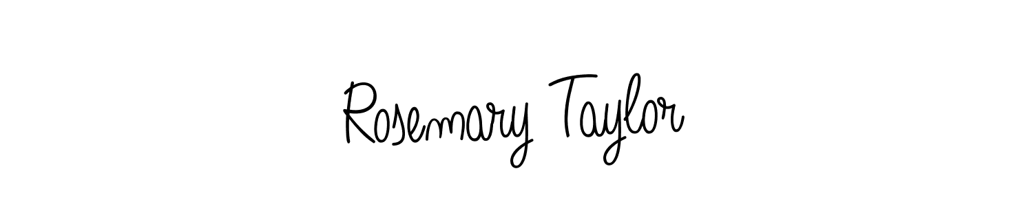 Rosemary Taylor stylish signature style. Best Handwritten Sign (Angelique-Rose-font-FFP) for my name. Handwritten Signature Collection Ideas for my name Rosemary Taylor. Rosemary Taylor signature style 5 images and pictures png