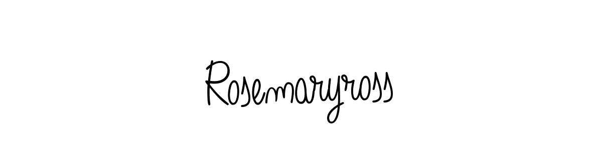 Make a beautiful signature design for name Rosemaryross. With this signature (Angelique-Rose-font-FFP) style, you can create a handwritten signature for free. Rosemaryross signature style 5 images and pictures png