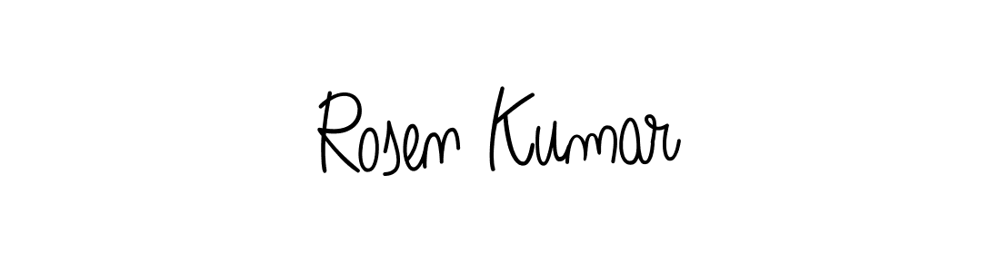 You can use this online signature creator to create a handwritten signature for the name Rosen Kumar. This is the best online autograph maker. Rosen Kumar signature style 5 images and pictures png