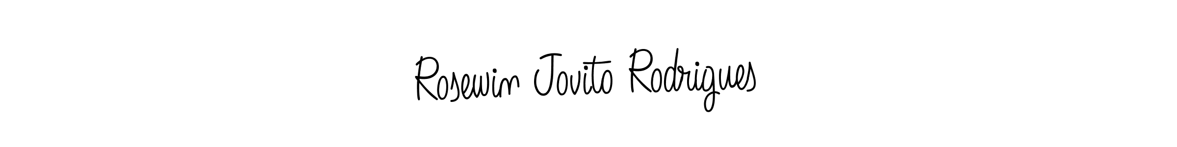 Make a short Rosewin Jovito Rodrigues signature style. Manage your documents anywhere anytime using Angelique-Rose-font-FFP. Create and add eSignatures, submit forms, share and send files easily. Rosewin Jovito Rodrigues signature style 5 images and pictures png