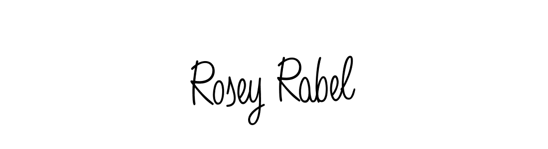 You can use this online signature creator to create a handwritten signature for the name Rosey Rabel. This is the best online autograph maker. Rosey Rabel signature style 5 images and pictures png