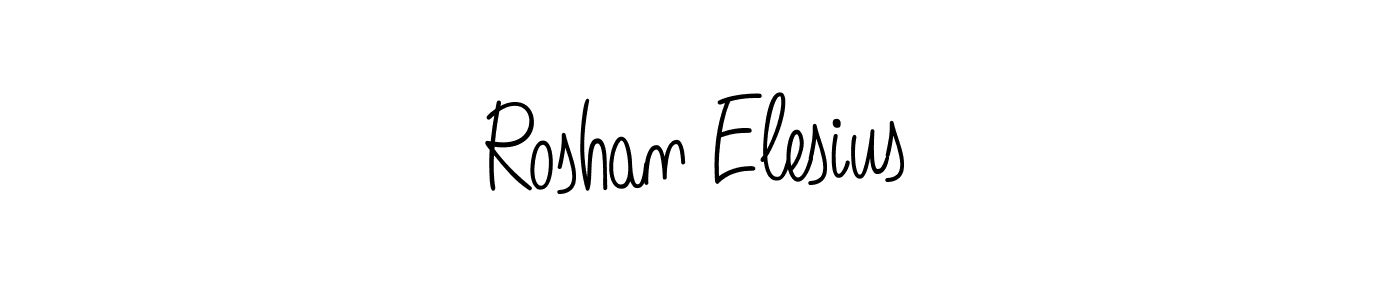 Similarly Angelique-Rose-font-FFP is the best handwritten signature design. Signature creator online .You can use it as an online autograph creator for name Roshan Elesius. Roshan Elesius signature style 5 images and pictures png