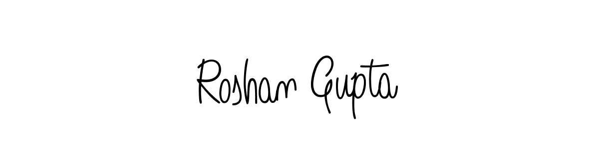Roshan Gupta stylish signature style. Best Handwritten Sign (Angelique-Rose-font-FFP) for my name. Handwritten Signature Collection Ideas for my name Roshan Gupta. Roshan Gupta signature style 5 images and pictures png