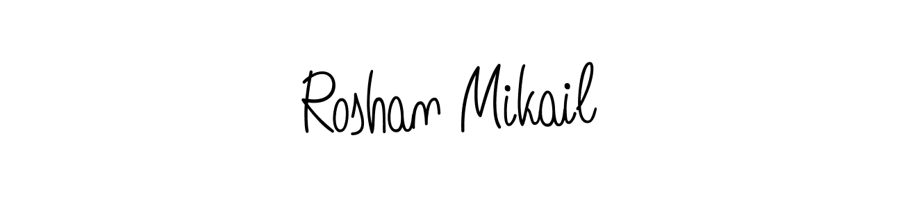 See photos of Roshan Mikail official signature by Spectra . Check more albums & portfolios. Read reviews & check more about Angelique-Rose-font-FFP font. Roshan Mikail signature style 5 images and pictures png