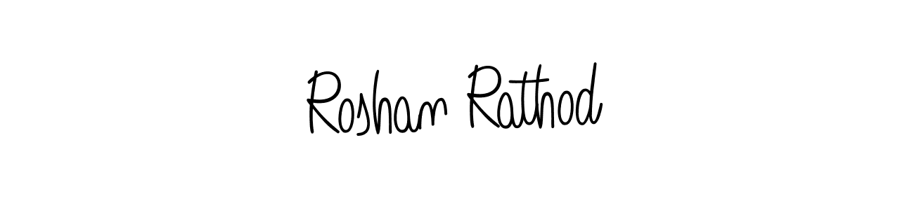 Make a beautiful signature design for name Roshan Rathod. With this signature (Angelique-Rose-font-FFP) style, you can create a handwritten signature for free. Roshan Rathod signature style 5 images and pictures png