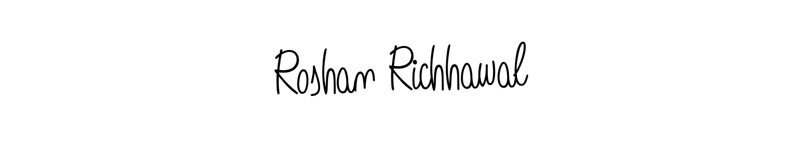 Here are the top 10 professional signature styles for the name Roshan Richhawal. These are the best autograph styles you can use for your name. Roshan Richhawal signature style 5 images and pictures png
