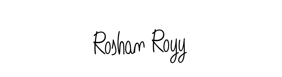 Make a beautiful signature design for name Roshan Royy. With this signature (Angelique-Rose-font-FFP) style, you can create a handwritten signature for free. Roshan Royy signature style 5 images and pictures png