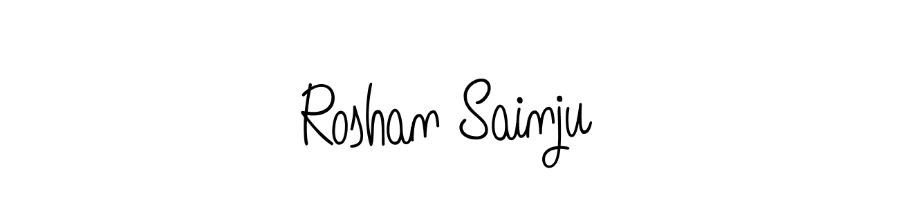 Create a beautiful signature design for name Roshan Sainju. With this signature (Angelique-Rose-font-FFP) fonts, you can make a handwritten signature for free. Roshan Sainju signature style 5 images and pictures png