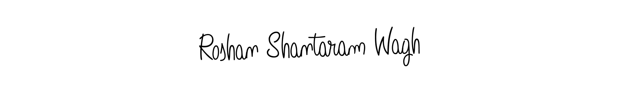 Use a signature maker to create a handwritten signature online. With this signature software, you can design (Angelique-Rose-font-FFP) your own signature for name Roshan Shantaram Wagh. Roshan Shantaram Wagh signature style 5 images and pictures png