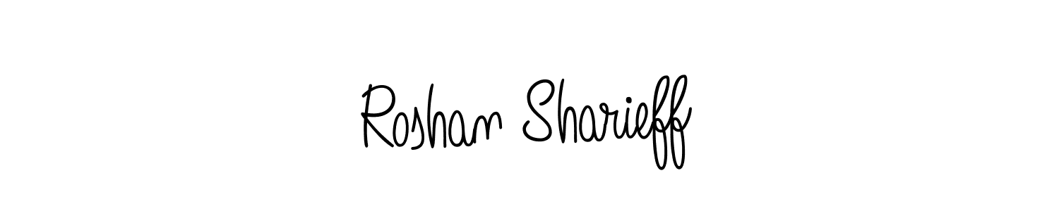 Similarly Angelique-Rose-font-FFP is the best handwritten signature design. Signature creator online .You can use it as an online autograph creator for name Roshan Sharieff. Roshan Sharieff signature style 5 images and pictures png