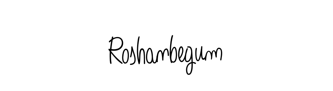 Angelique-Rose-font-FFP is a professional signature style that is perfect for those who want to add a touch of class to their signature. It is also a great choice for those who want to make their signature more unique. Get Roshanbegum name to fancy signature for free. Roshanbegum signature style 5 images and pictures png