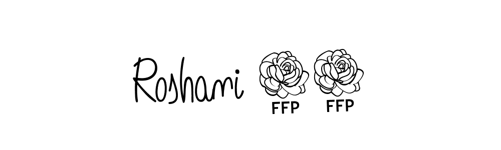 How to make Roshani 12 signature? Angelique-Rose-font-FFP is a professional autograph style. Create handwritten signature for Roshani 12 name. Roshani 12 signature style 5 images and pictures png