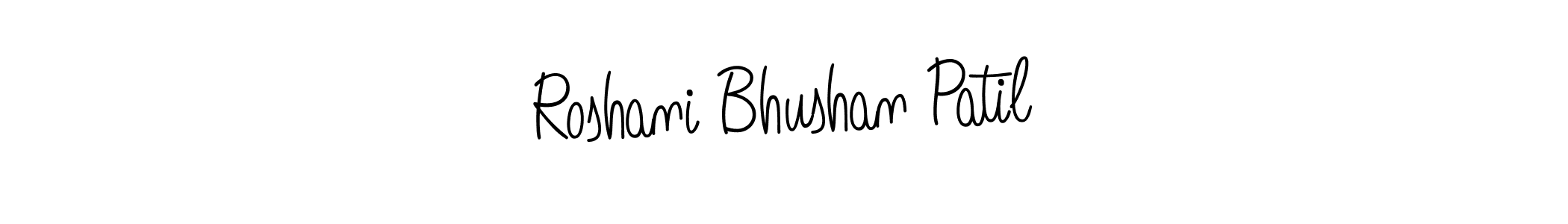 Roshani Bhushan Patil stylish signature style. Best Handwritten Sign (Angelique-Rose-font-FFP) for my name. Handwritten Signature Collection Ideas for my name Roshani Bhushan Patil. Roshani Bhushan Patil signature style 5 images and pictures png