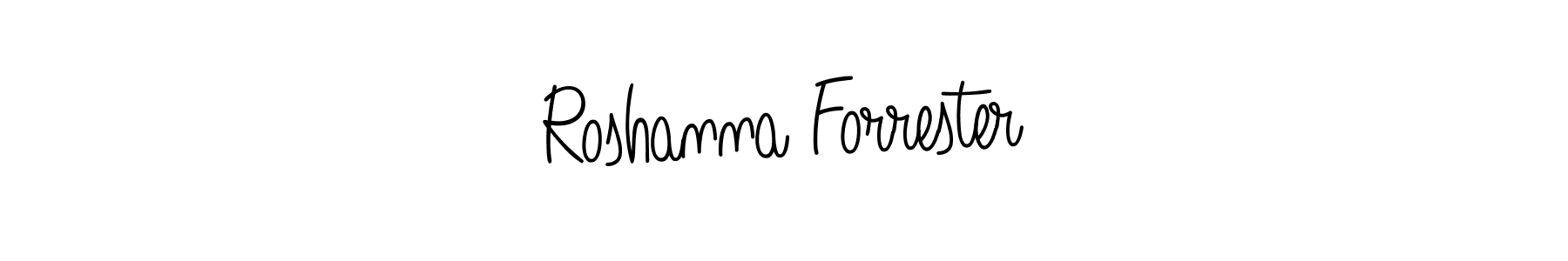 Similarly Angelique-Rose-font-FFP is the best handwritten signature design. Signature creator online .You can use it as an online autograph creator for name Roshanna Forrester. Roshanna Forrester signature style 5 images and pictures png