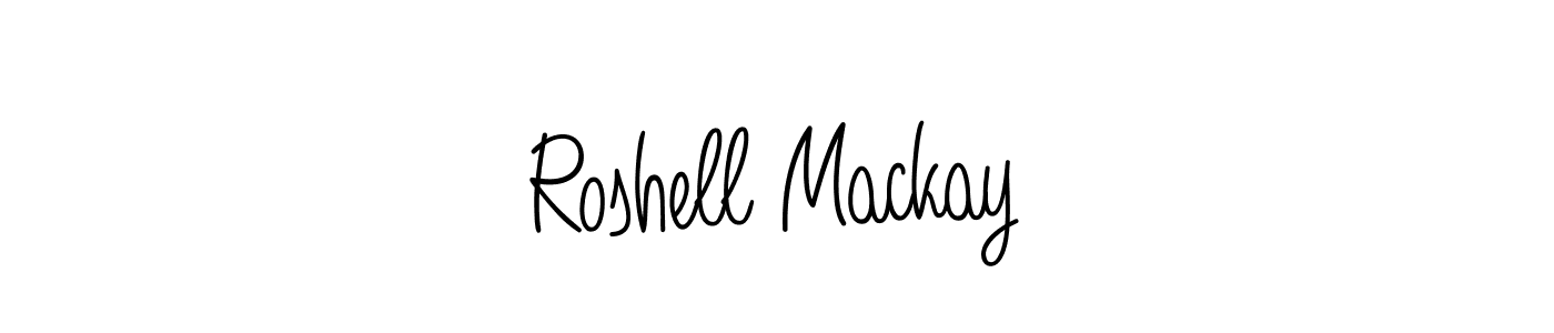 Angelique-Rose-font-FFP is a professional signature style that is perfect for those who want to add a touch of class to their signature. It is also a great choice for those who want to make their signature more unique. Get Roshell Mackay name to fancy signature for free. Roshell Mackay signature style 5 images and pictures png