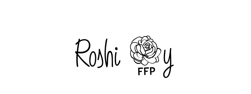 Make a beautiful signature design for name Roshi 4y. With this signature (Angelique-Rose-font-FFP) style, you can create a handwritten signature for free. Roshi 4y signature style 5 images and pictures png