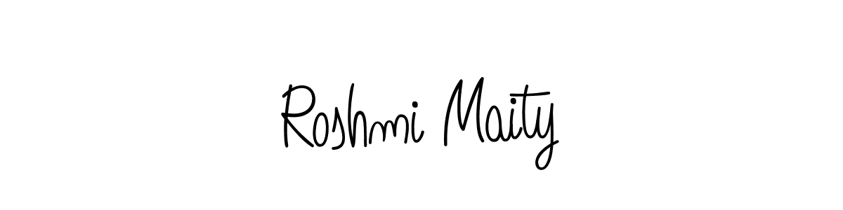 Check out images of Autograph of Roshmi Maity name. Actor Roshmi Maity Signature Style. Angelique-Rose-font-FFP is a professional sign style online. Roshmi Maity signature style 5 images and pictures png