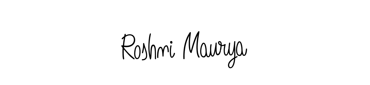 Also You can easily find your signature by using the search form. We will create Roshni Maurya name handwritten signature images for you free of cost using Angelique-Rose-font-FFP sign style. Roshni Maurya signature style 5 images and pictures png