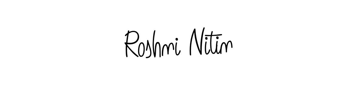 if you are searching for the best signature style for your name Roshni Nitin. so please give up your signature search. here we have designed multiple signature styles  using Angelique-Rose-font-FFP. Roshni Nitin signature style 5 images and pictures png