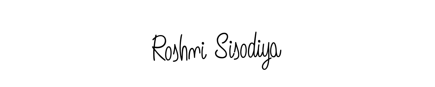 Angelique-Rose-font-FFP is a professional signature style that is perfect for those who want to add a touch of class to their signature. It is also a great choice for those who want to make their signature more unique. Get Roshni Sisodiya name to fancy signature for free. Roshni Sisodiya signature style 5 images and pictures png