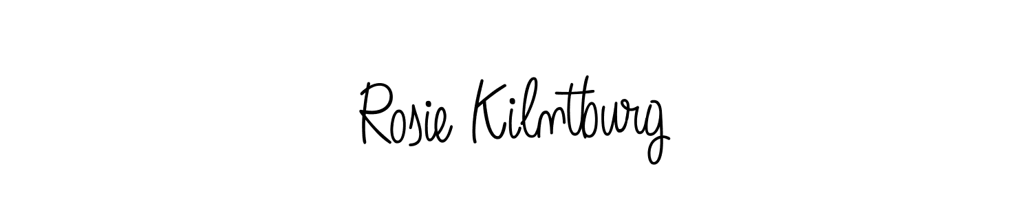 Design your own signature with our free online signature maker. With this signature software, you can create a handwritten (Angelique-Rose-font-FFP) signature for name Rosie Kilntburg. Rosie Kilntburg signature style 5 images and pictures png