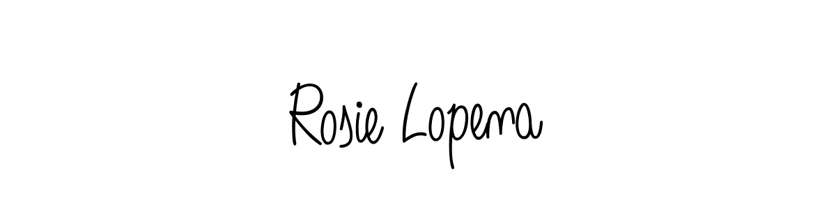 Also we have Rosie Lopena name is the best signature style. Create professional handwritten signature collection using Angelique-Rose-font-FFP autograph style. Rosie Lopena signature style 5 images and pictures png