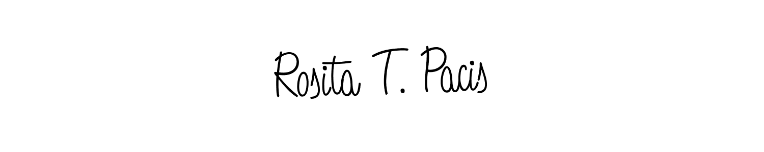 How to Draw Rosita T. Pacis signature style? Angelique-Rose-font-FFP is a latest design signature styles for name Rosita T. Pacis. Rosita T. Pacis signature style 5 images and pictures png