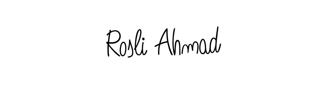How to Draw Rosli Ahmad signature style? Angelique-Rose-font-FFP is a latest design signature styles for name Rosli Ahmad. Rosli Ahmad signature style 5 images and pictures png