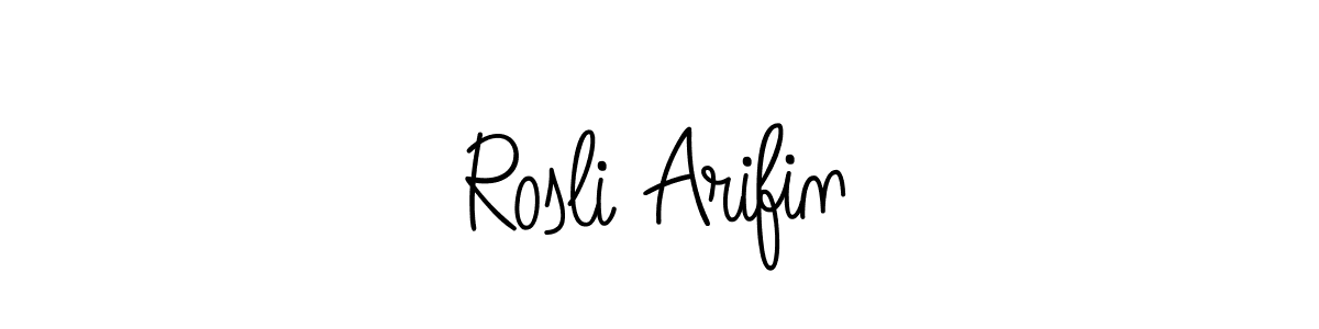 Best and Professional Signature Style for Rosli Arifin. Angelique-Rose-font-FFP Best Signature Style Collection. Rosli Arifin signature style 5 images and pictures png