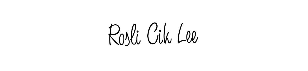 Make a beautiful signature design for name Rosli Cik Lee. Use this online signature maker to create a handwritten signature for free. Rosli Cik Lee signature style 5 images and pictures png