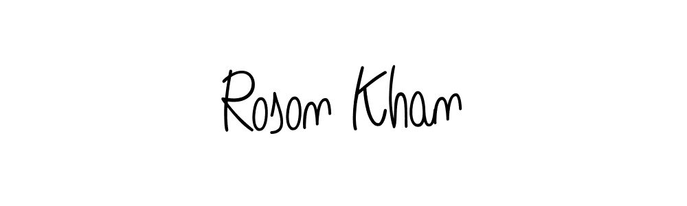 Here are the top 10 professional signature styles for the name Roson Khan. These are the best autograph styles you can use for your name. Roson Khan signature style 5 images and pictures png