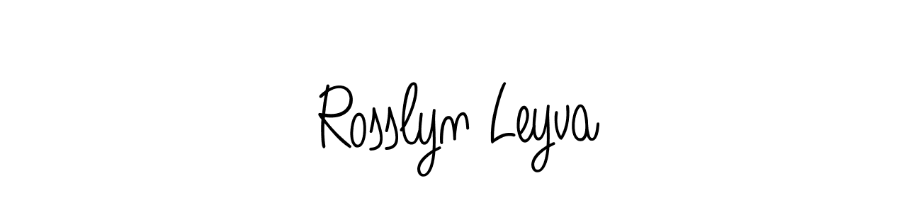 Also we have Rosslyn Leyva name is the best signature style. Create professional handwritten signature collection using Angelique-Rose-font-FFP autograph style. Rosslyn Leyva signature style 5 images and pictures png