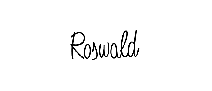 Create a beautiful signature design for name Roswald. With this signature (Angelique-Rose-font-FFP) fonts, you can make a handwritten signature for free. Roswald signature style 5 images and pictures png
