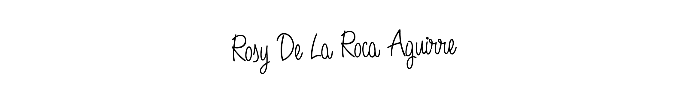 Make a beautiful signature design for name Rosy De La Roca Aguirre. Use this online signature maker to create a handwritten signature for free. Rosy De La Roca Aguirre signature style 5 images and pictures png