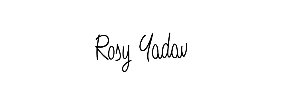 Also we have Rosy Yadav name is the best signature style. Create professional handwritten signature collection using Angelique-Rose-font-FFP autograph style. Rosy Yadav signature style 5 images and pictures png