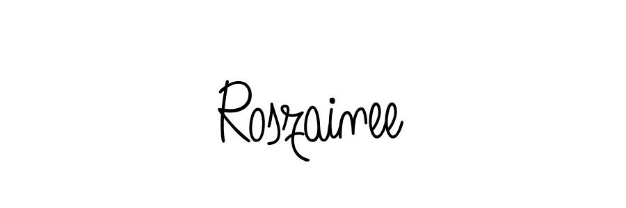 Make a short Roszainee signature style. Manage your documents anywhere anytime using Angelique-Rose-font-FFP. Create and add eSignatures, submit forms, share and send files easily. Roszainee signature style 5 images and pictures png