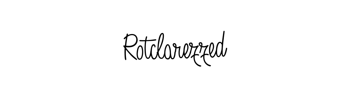 How to make Rotclarezzed signature? Angelique-Rose-font-FFP is a professional autograph style. Create handwritten signature for Rotclarezzed name. Rotclarezzed signature style 5 images and pictures png