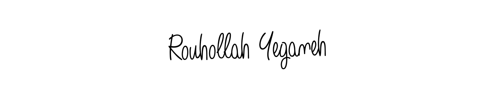 How to make Rouhollah Yeganeh name signature. Use Angelique-Rose-font-FFP style for creating short signs online. This is the latest handwritten sign. Rouhollah Yeganeh signature style 5 images and pictures png