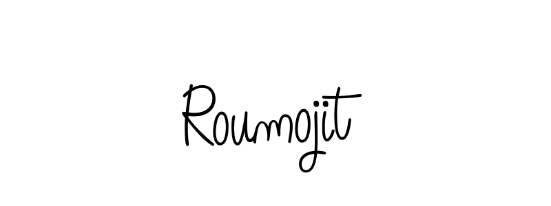 Design your own signature with our free online signature maker. With this signature software, you can create a handwritten (Angelique-Rose-font-FFP) signature for name Roumojit. Roumojit signature style 5 images and pictures png