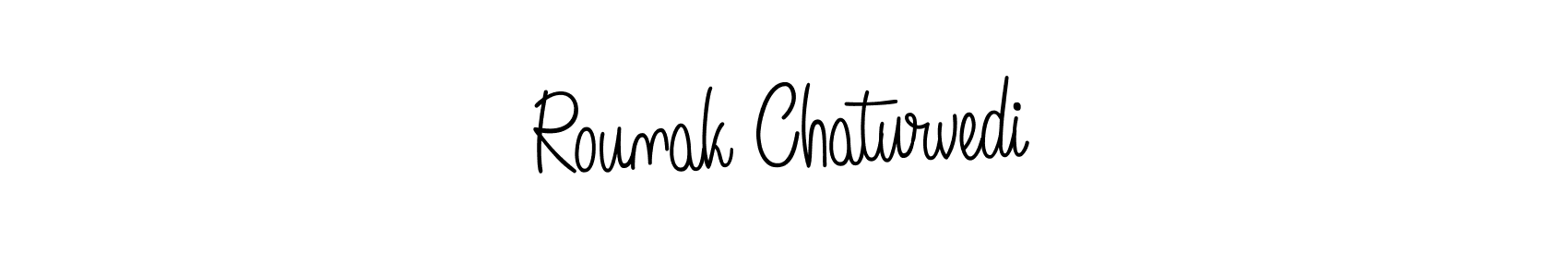 Rounak Chaturvedi stylish signature style. Best Handwritten Sign (Angelique-Rose-font-FFP) for my name. Handwritten Signature Collection Ideas for my name Rounak Chaturvedi. Rounak Chaturvedi signature style 5 images and pictures png