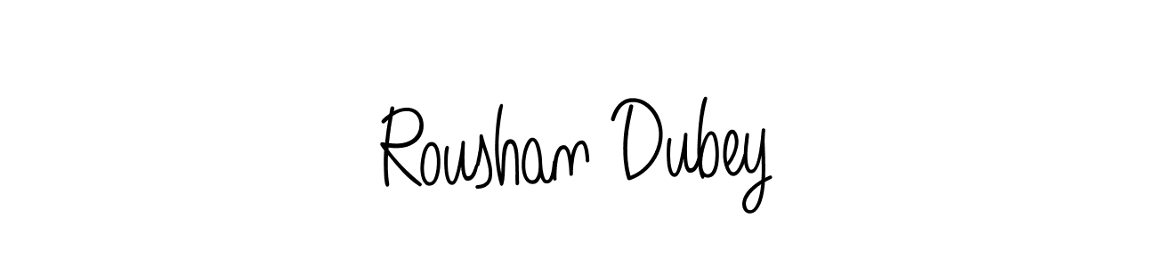 Angelique-Rose-font-FFP is a professional signature style that is perfect for those who want to add a touch of class to their signature. It is also a great choice for those who want to make their signature more unique. Get Roushan Dubey name to fancy signature for free. Roushan Dubey signature style 5 images and pictures png