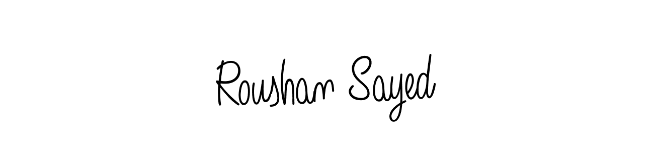 Make a beautiful signature design for name Roushan Sayed. Use this online signature maker to create a handwritten signature for free. Roushan Sayed signature style 5 images and pictures png