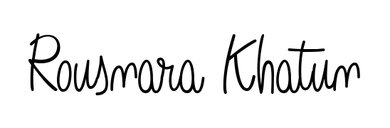 Discover how Rousnara Khatun looks in an executive cursive font (Angelique-Rose-font-FFP). Perfect for legal documents, invoices, and certificates. Rousnara Khatun signature style 5 images and pictures png