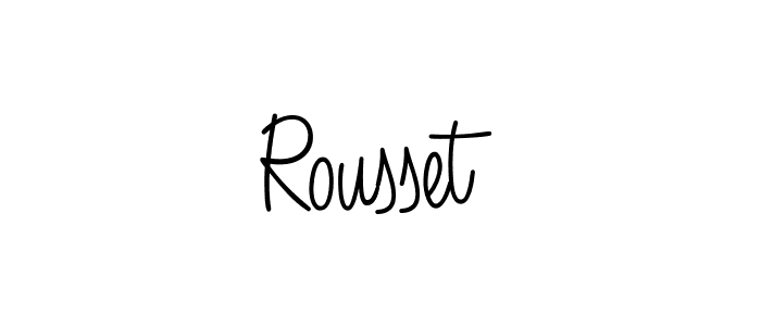 Also we have Rousset name is the best signature style. Create professional handwritten signature collection using Angelique-Rose-font-FFP autograph style. Rousset signature style 5 images and pictures png