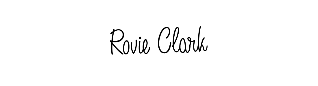 Make a beautiful signature design for name Rovie Clark. Use this online signature maker to create a handwritten signature for free. Rovie Clark signature style 5 images and pictures png